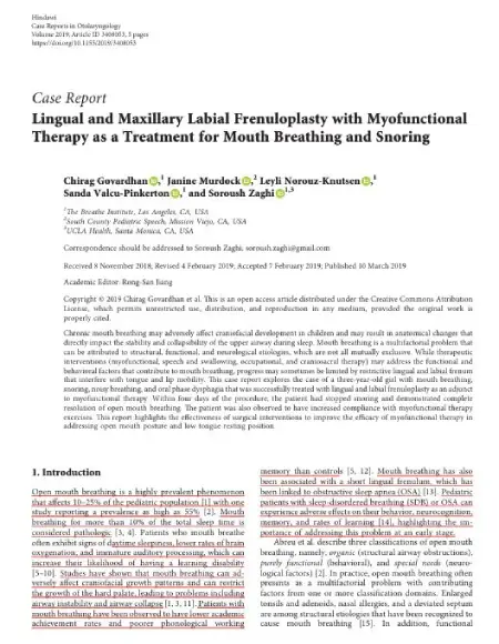 Lingual and Maxillary