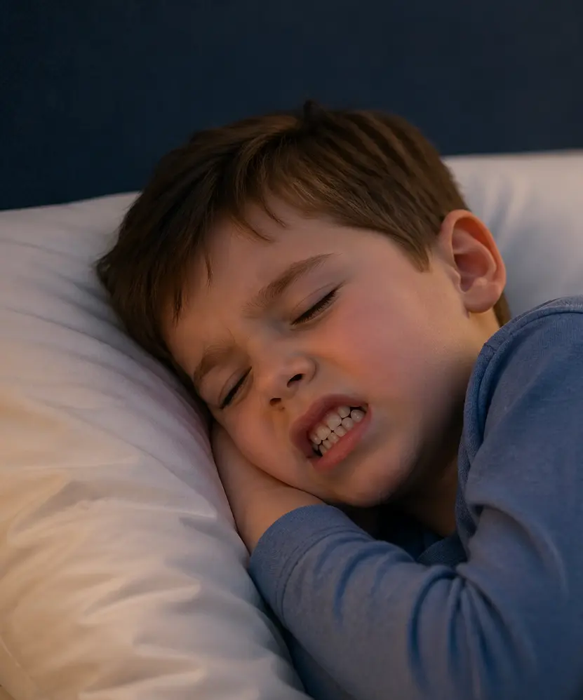 child grinding teeth